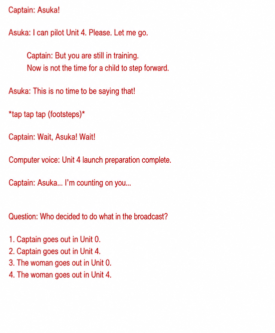 The second part of the old JLPT N1 listening script and multiple-choice questions.