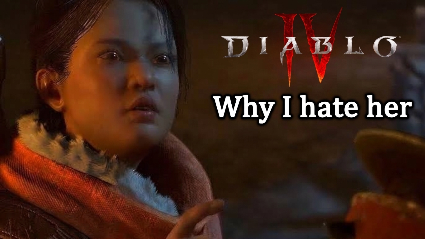 A thumbnail featuring Neyrelle alongside the Diablo IV logo with the caption reading 'Why I hate her'